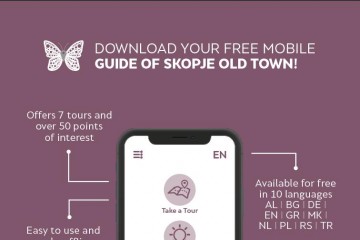 The mobile application – Skopje Gems, developed by the Institute for Strategic Research and Education (ISIE), RCC's funded Tourism Development and Promotion Project grantee, which is to guide tourists in Skopje Old Town was presented on 18 may 2019  in Skopje (Illustration: ISIE)