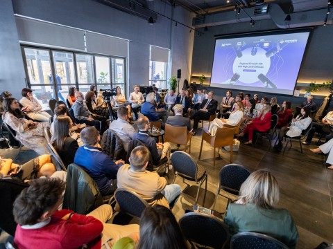 RCC’s EU-funded Western Balkans Youth Lab 2 (WBYL2) held its fifth Fireside Talk with high-level officials at the Adria Future Summit 2026 in Tivat (Photo: RCC/Danilo Papic)