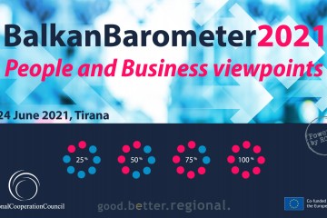 Balkan Barometer 2021 to be presented in Tirana on 24 June 2021 (Design: RCC/Samir Dedic)