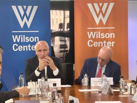 RCC Secretary General Amer Kapetanovic presented the RCC’s development and mandate in the discussion hosted by the Woodrow Wilson International Center for Scholars in Washington, D.C. on 17 July 2026 (Photo: RCC)