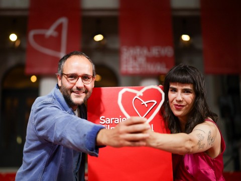 Réka Pinczés received the Heart of Sarajevo for Best Student Film, awarded under RCC patronage, at the 32nd Sarajevo Film Festival (SFF) awards ceremony on 21 August 2026 (Photo: RCC/Armin Durgut)