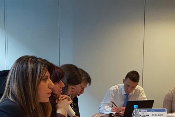RCC’s Expert on Smart Growth, Mimika Dobroshi presenting  work plan  of regional Working Group on Open Science to EU member states network on scientific information in Brussels, 10 November 2016 (Photo: RCC)
