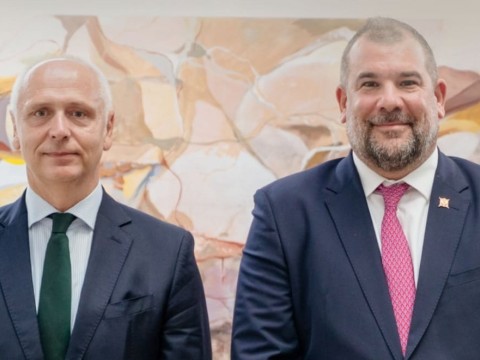 RCC Secretary General Amer Kapetanovic and Minister of Defence of Montenegro Dragan Krapović in Budva on 20 October 2026 (Photo: Bojan Gnjidić, Ministry of Defence of Montenegro)