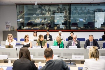 RCC Secretary General Majlinda Bregu addressing the EU-Western Balkans Regulatory Dialogue meeting, in Brussels on 30 June 2023 (Photos: RCC/Frédéric Swennen)