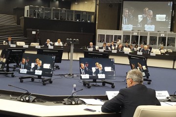 RCC Secretary General Goran Svilanovic speaking at the EU-Western Balkans Summit hosted by the Bulgarian Presidency of the Council of the EU, in Sofia on 17 May 2018. (Photo: Vesselin Valkanov)