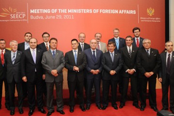 Participants of the meeting of SEECP Ministers of Foreign Affairs, held on 29 June 2011, in Becici, Montenegro. (Photo: Courstesy of Montenegrin Government) 