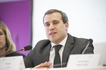 RCC's Expert on Governance for Growth-Public Administration Reform and Anticorruption, Radu Cotici, at the Regional Conference Better Regulation and Competitiveness  in Western Balkans, held in Belgrade, 1-2 December 2016  (Photo: ReSPA/Ivan Zupanc)