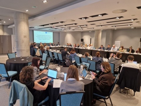 Participants of the Extended Meeting of the Regional Working Group on the Green Agenda for the Western Balkans on WB6 Climate Adaptation Strategy, 26 March 2026 (Photo: RCC)