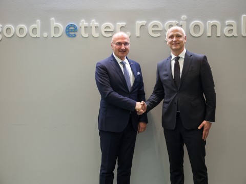 Minister of Foreign and European Affairs of Croatia, Gordan Grlić Radman visited Regional Cooperation Council and met with Secretary General Amer Kapetanovic on 4 November 2025 (Photo: RCC/Armin Durgut)