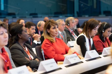 RCC Secretary General Majlinda Bregu attended International Donors’ Conference “Together for Albania” in Brussels on 17 February 2020 (Photo: RCC/Jerome Hubert) 