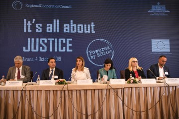 Opening of the High Level Regional Conference “It’s all about Justice”, on 4 October 2019, in Tirana. (Photo: RCC/Armand Habazaj) 