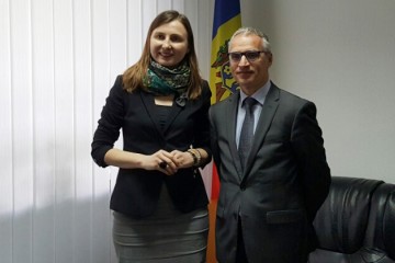 RCC Secretary General, Goran Svilanovic (right), met with the Deputy Minister of Foreign Affairs of Moldova, Daniela Morari, on 19 May 2016, in Chisinau, Modlova. (Photo: RCC/Dorin Vremis)