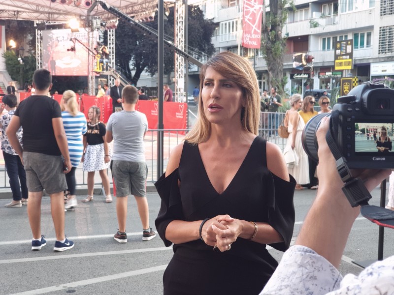 Secretary General of the RCC Majlinda Bregu at the 25th Sarajevo Film Festival, August 2019 (Photo: RCC/Selma Ahatovic-Lihic)