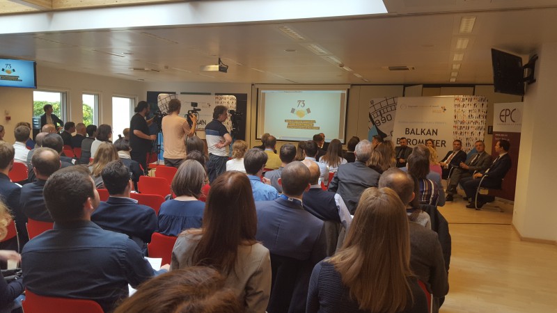 Regional Cooperation Council (RCC) presents Balkan Barometer 2017 survey, in Brussels on 9 October 2017. (Photo: RCC/Selma Ahatovic-Lihic)