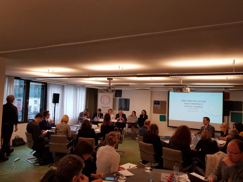 First meeting of the Western Balkans Six (WB6) Multiannual Action Plan for the Regional Economic Area (MAP REA) Component Contact Points (CCPs) in Brussels, 12 March 2017 (Photo: RCC/Elvira Ademovic)