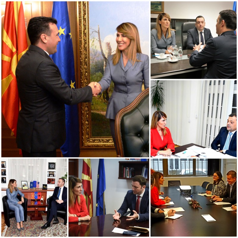 RCC Secretary General Majlinda Bregu meets top officials during her visit to Skopje on 21-22 January 2019