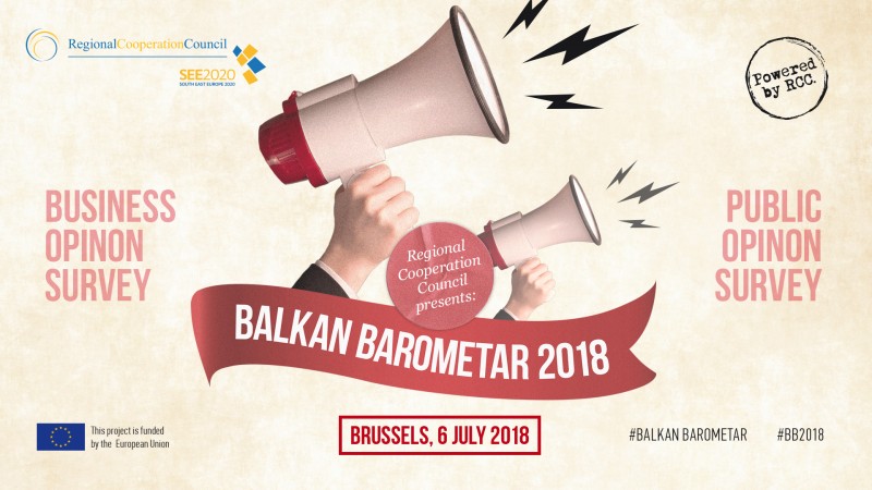 RCC Presents Balkan barometer 2018