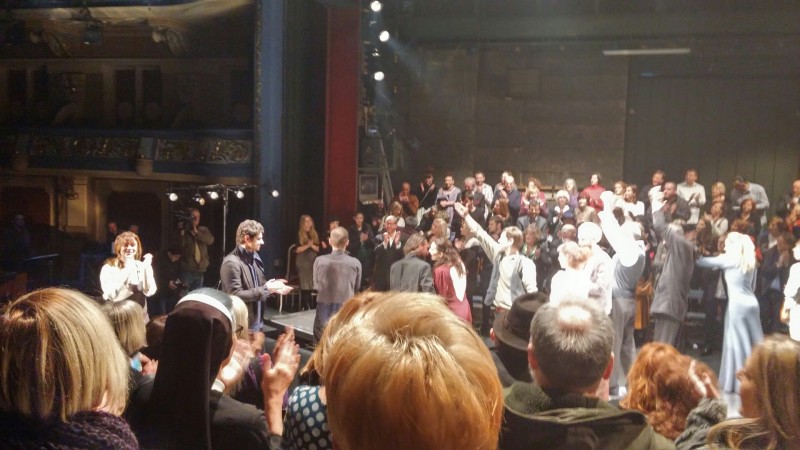 Standing ovations for “Romeo and Juliet”, a theater play produced by Belgrade-based “Radionica Integracije” and “Quendra Multimedia” from Pristina, played in Sarajevo National Theater on 21 March 2016. (Photo: RCC/Ratka Babic)