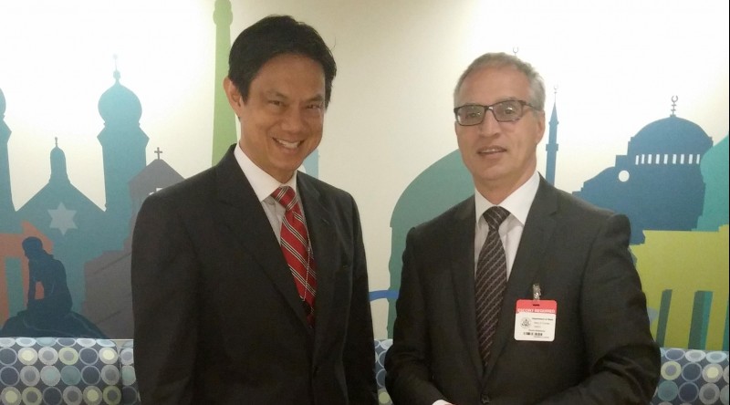 RCC Secretary General, Goran Svilanovic (right) and US Deputy Assistant Secretary of State responsible for European and Eurasian affairs, Hoyt Yee, meet in Washington on 5 October 2015. (Photo RCC/Stefana Grevu)