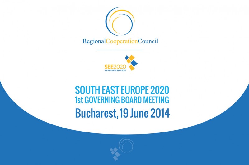 The First Meeting of the SEE 2020 Strategy Governing Board takes place on 19 June 2014 in Bucharest, Romania. (Photo: RCC)