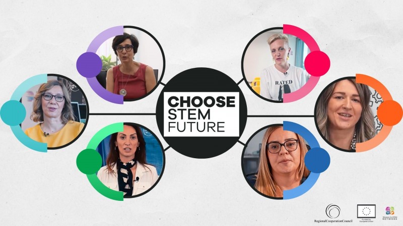 RCC's “Choose STEM future” campaign aims to encourage young women and girls to pursue careers in STEM by bringing forth inspiring role models of successful women in STEM profession from the WB (Photo: RCC/Edin Sabljica)