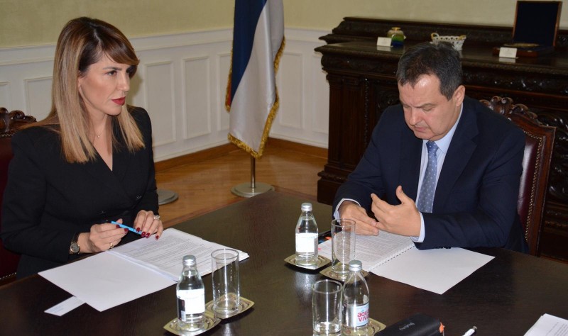 In a two-day visit to Serbia, Secretary General of the Regional Cooperation Council (RCC) Majlinda Bregu met with the Prime Minister of Serbia, Ana Brnabić and First Deputy Prime Minister and Minister of Foreign Affairs, Ivica Dačić, , among other Serbian officials. (Photo: Courtesy of the Government of the Republic of Serbia)