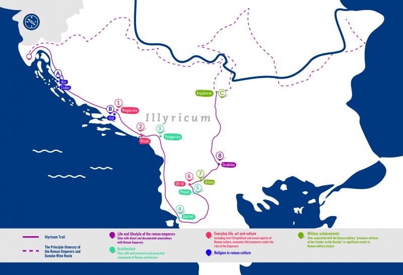 Roman Emperors and Danube Wine Route’s Illyricum Trail will run through Western Balkans and introduce visitors to some of the most amazing archaeological sites. (Photo: Danube Competence Center)