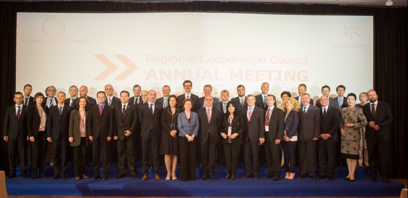 Participants of the RCC Annual Meeting, in Tirana on 22 May 2015. (Photo: Ministry of Foreign Affairs of Albania/Eriona Cami)