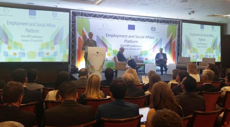 ILO and RCC launch ESAP Project, for better labour market governance in the Western Balkans, on 29 June in Sarajevo. (Photo: RCC/Ratka Babic)