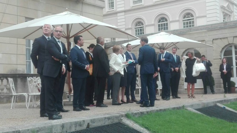 RCC Secretary General, Goran Svilanovic, with European leaders at Western Balkans London Summit, 10 July 2018, London, UK. (Photo: RCC)