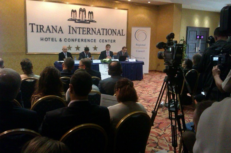 RCC presenting its SEE 2020 strategy, at a workshop in Tirana on 1 October 2013. (Photo RCC∕Dinka Zivalj)