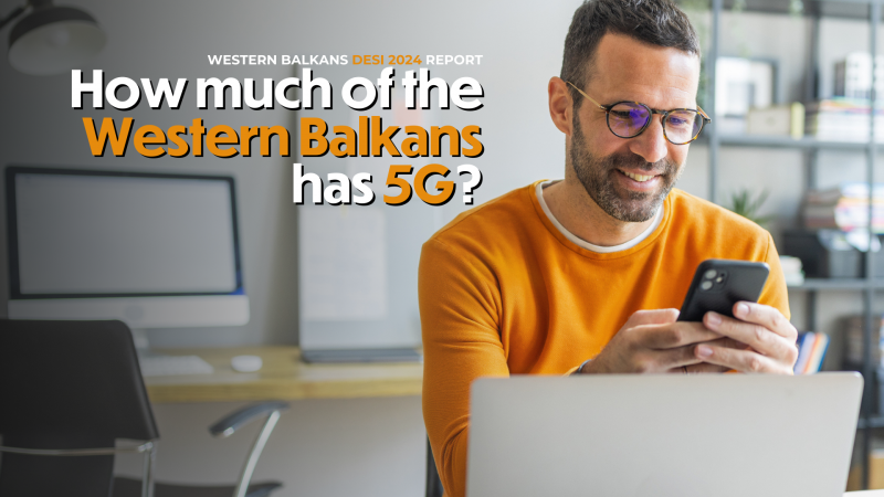 Only 11% of of populated areas of Western Balkans were covered by 5G networks, compared to 89% in the EU