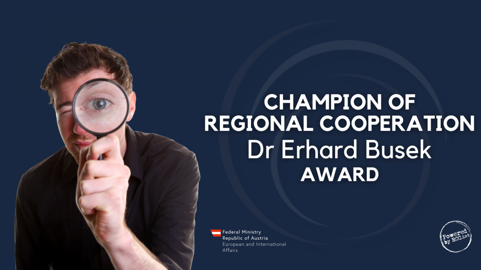 We're looking for the next Champion of Regional Cooperation