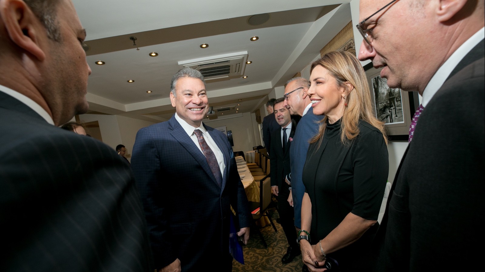 RCC SG Majlinda Bregu with US Envoy Gabriel Escobar at the SEECP Ministerial breakfast 