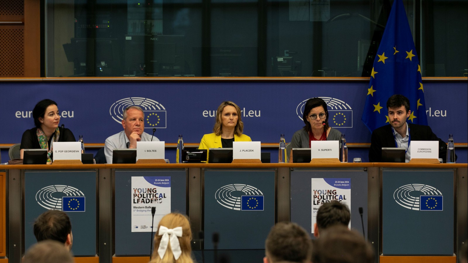 Igor Soltes, Head of the RCC Liaison Office Brussels (second on the left), gave opening remarks at the 5th Bridging the Gap on youth political participation which took place in Brussels on 23-24 June 2026 (Photo: RCC/Laure Geerts)