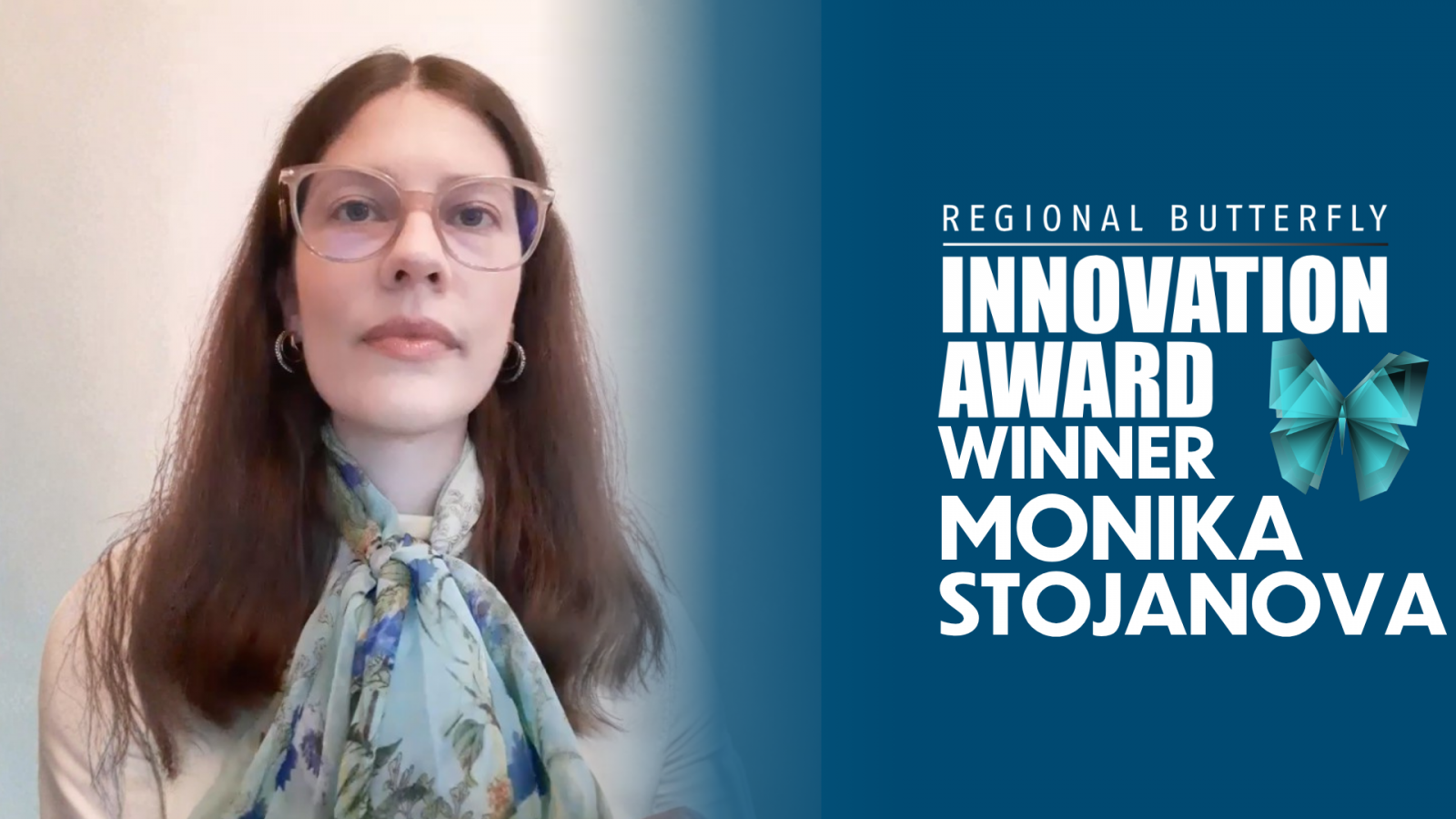 Butterfly Innovation Award winner for Green Innovation Monika Stojanova