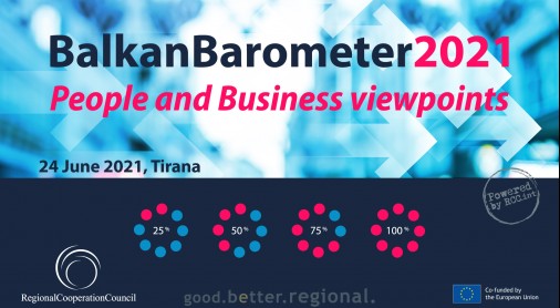 Balkan Barometer 2021 to be presented in Tirana on 24 June 2021 (Design: RCC/Samir Dedic)