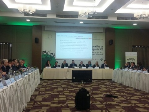 The First High Level Ministerial Panel on Responding to Climate and Environmental Challenges in South East Europe (SEE) took place in Podgorica on 1 April 2016. (photo: RCC/Nenad Sebek) The First High Level Ministerial Panel on Responding to Climate and Environmental Challenges in South East Europe (SEE) took place in Podgorica on 1 April 2016. (photo: RCC/Nenad Sebek)