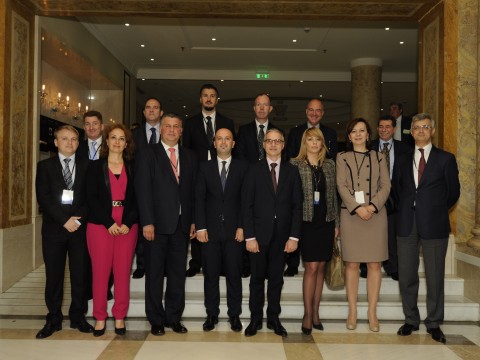 Participants of the first meeting of the RCC South East Europe 2020 Strategy's Governing Board, held on 19 June 2014 in bucharest, Romania. (Photo: RCC/Dejan Miholjcic)