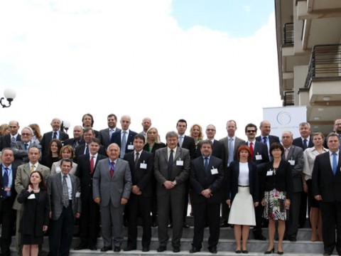 Participants of the fifth RCC Annual Meeting held on 30 May 2013 in Ohrid. (Photo RCC/Ljupcho Blagoevski)