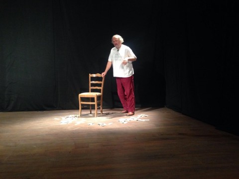 Supported by RCC, Qendra Multimedia arts and cultural centre in Pristina hosted theater-literary performance by BiH actor, writer and director, Zijah Sokolovic, on 1 December 2015. (Photo: RCC/Nenad Sebek). 