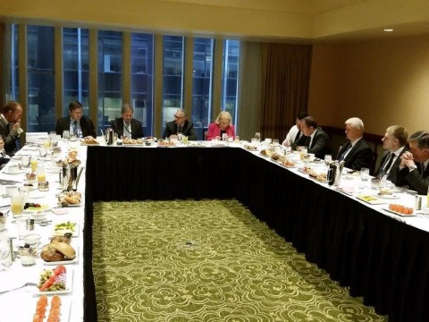 RCC Secretary General, Goran Svilanovic (seventh right), at a meeting on 30 September 2015 in New York, USA. (Photo: RCC/Natasa Mitrovic) RCC Secretary General, Goran Svilanovic (seventh right), at a meeting on 30 September 2015 in New York, USA. (Photo: RCC/Natasa Mitrovic)