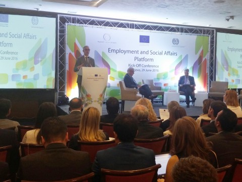 ILO and RCC launch ESAP Project, for better labour market governance in the Western Balkans, on 29 June in Sarajevo. (Photo: RCC/Ratka Babic) ILO and RCC launch ESAP Project, for better labour market governance in the Western Balkans, on 29 June in Sarajevo. (Photo: RCC/Ratka Babic)
