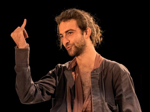 RCC supports ' Romeo and Juliet' theater play by Belgrade-based Radionica Integracije and Pristina-based Quendra Multimedia, in Sarajevo on 21 March 2016. On the photo is Tristan Halilaj as Romeo. (Photo: Radionica integracije)