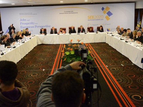 Ministerial Conference of the South East Europe Investment Committee adopted the South East Europe (SEE) 2020 strategy on 21 November 2013 in Sarajevo, BiH (Photo: RCC/Dokukino) Ministerial Conference of the South East Europe Investment Committee adopted the South East Europe (SEE) 2020 strategy on 21 November 2013 in Sarajevo, BiH (Photo: RCC/Dokukino)