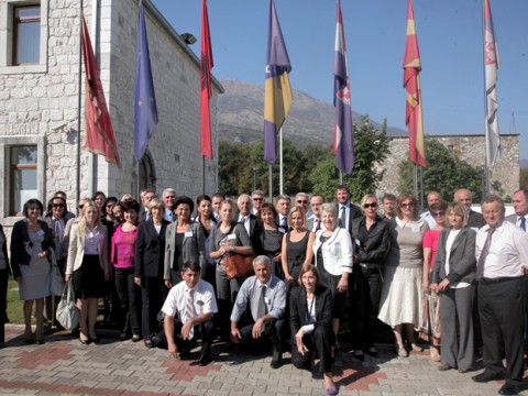 Participants of the first regional training of education inspectors held in Danilovgrad, Montenegro, on 5-6 October 2011. (Photo: Courtesy of Regional School for Public Administration)