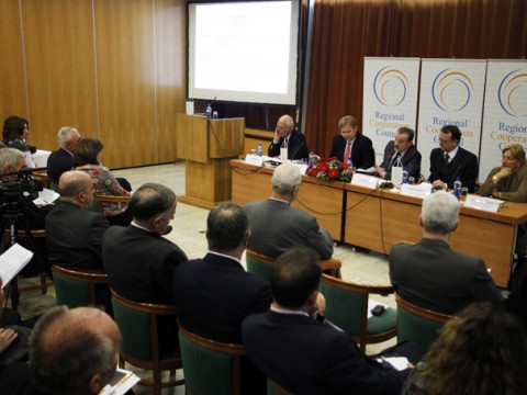 Regional Cooperation Council marked its fourth anniversary at the panel discussion ‘From ownership to responsibility: Regional cooperation in South East Europe and EU membership’, on 14 March 2012 in Sarajevo, BiH. (Photo RCC/Dado Ruvic) Regional Cooperation Council marked its fourth anniversary at the panel discussion ‘From ownership to responsibility: Regional cooperation in South East Europe and EU membership’, on 14 March 2012 in Sarajevo, BiH. (Photo RCC/Dado Ruvic)