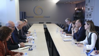 Minister of Foreign Affairs of Greece, George Gerapetritis visited RCC headquarters in Sarajevo on 19 June 2026 (Photo: RCC/Jasmin Sakovic) 