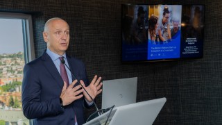 RCC Secretary Genera Amer Kapetanovic joined the Ministerial Meeting on Research and Innovation where he presented the joint study “The Western Balkans Start-up Ecosystem at a Crossroads”, in Podgorica on 20 October 2025 (Photo: RCC/Danilo Papic)
