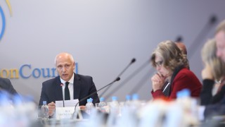 RCC Secretary General Amer Kapetanovic chairing the RCC Board Meeting on 6 November 2025 in Sarajevo (RCC/Jasmin Sakovic)